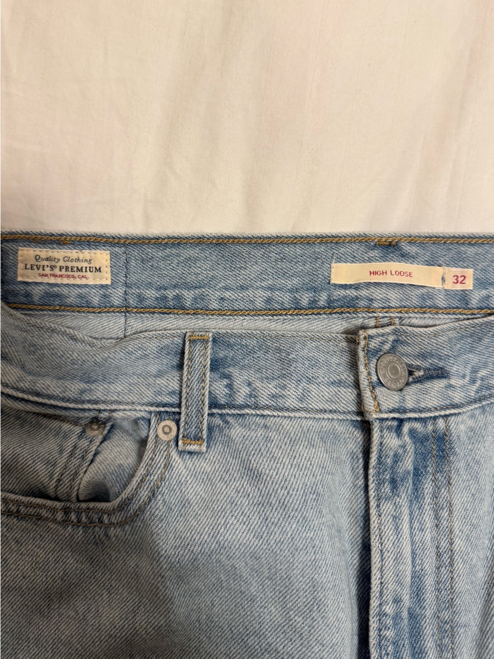 Levi's Premium Women’s Light Blue High Loose Jeans - Size 32